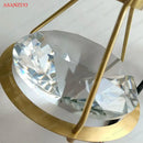 GobekUsa Crystal Diamond LED Wall Sconce for Luxury Home Decor Lighting