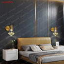 GobekUsa Crystal Diamond LED Wall Sconce for Luxury Home Decor Lighting