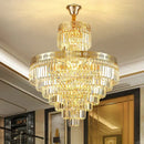 GobekUsa Crystal Duplex Chandelier for Luxury Hollow Living Room Décor