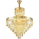 GobekUsa Crystal Duplex Chandelier for Luxury Hollow Living Room Décor