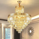 GobekUsa Crystal Duplex Chandelier for Luxury Hollow Living Room Décor