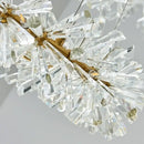 GobekUsa Crystal Flower Chandelier: Luxury LED Ceiling Light for Home Decor, Living Room, Bedroom