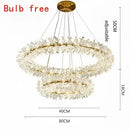 GobekUsa Crystal Flower Chandelier: Luxury LED Ceiling Light for Home Decor, Living Room, Bedroom