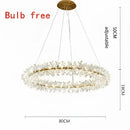 GobekUsa Crystal Flower Chandelier: Luxury LED Ceiling Light for Home Decor, Living Room, Bedroom