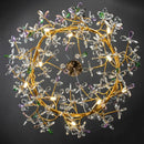 GobekUsa Crystal Flowers Chandelier Gold LED Tree Branch Luxury Chandelier by Decorbites