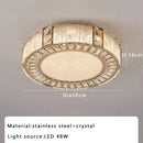 GobekUsa Crystal Glass Luxury Ceiling Chandelier - Gold LED Home Decor