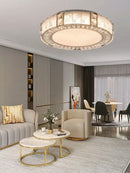 GobekUsa Crystal Glass Luxury Ceiling Chandelier - Gold LED Home Decor
