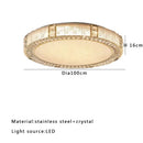 GobekUsa Crystal Glass Luxury Ceiling Chandelier - Gold LED Home Decor