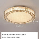GobekUsa Crystal Glass Luxury Ceiling Chandelier - Gold LED Home Decor