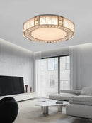 GobekUsa Crystal Glass Luxury Ceiling Chandelier - Gold LED Home Decor