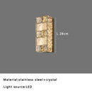 GobekUsa Crystal Glass Luxury Ceiling Chandelier - Gold LED Home Decor