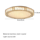 GobekUsa Crystal Glass Luxury Ceiling Chandelier - Gold LED Home Decor