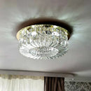 GobekUsa Crystal Glass Round Ceiling Chandelier: Luxury Modern LED Indoor Lighting for Home Decor