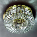 GobekUsa Crystal Glass Round Ceiling Chandelier: Luxury Modern LED Indoor Lighting for Home Decor