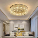 GobekUsa Crystal Glass Round LED Ceiling Light - Luxury Indoor Lighting Solution