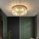 GobekUsa Crystal Glass Round LED Ceiling Light - Luxury Indoor Lighting Solution