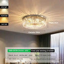GobekUsa Crystal Glass Round LED Ceiling Light - Luxury Indoor Lighting Solution