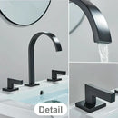 GobekUsa Crystal Handle Gold Bathroom Basin Faucet Three Hole Mixer for Bathtub