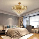 GobekUsa Lizzie - Crystal Luxury Tassels LED Ceiling Chandelier No