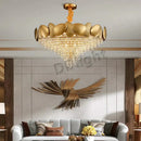 GobekUsa Lizzie - Crystal Luxury Tassels LED Ceiling Chandelier No