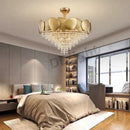 GobekUsa Lizzie - Crystal Luxury Tassels LED Ceiling Chandelier No
