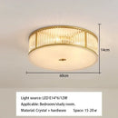 GobekUsa Crystal LED Ceiling Lamp for Luxury Living Room and Bedroom Lighting