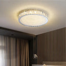 GobekUsa Crystal LED Ceiling Lamp: Luxury Golden Glossy Lighting Fixture for Living Room