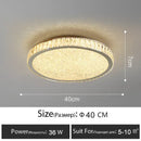 GobekUsa Crystal LED Ceiling Lamp: Luxury Golden Glossy Lighting Fixture for Living Room