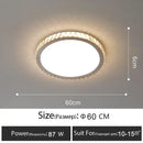 GobekUsa Crystal LED Ceiling Lamp: Luxury Golden Glossy Lighting Fixture for Living Room