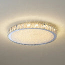 GobekUsa Crystal LED Ceiling Lamp: Luxury Golden Glossy Lighting Fixture for Living Room