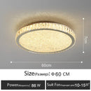 GobekUsa Crystal LED Ceiling Lamp: Luxury Golden Glossy Lighting Fixture for Living Room