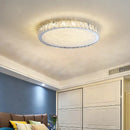 GobekUsa Crystal LED Ceiling Lamp: Luxury Golden Glossy Lighting Fixture for Living Room