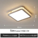 GobekUsa Crystal LED Ceiling Lamp: Luxury Golden Glossy Lighting Fixture for Living Room