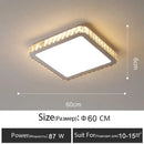 GobekUsa Crystal LED Ceiling Lamp: Luxury Golden Glossy Lighting Fixture for Living Room