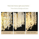 GobekUsa Crystal LED Chandelier: Luxury Pendant Lamp for Home Decor by Decorbites