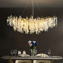 GobekUsa Crystal LED Chandelier: Luxury Pendant Lamp for Home Decor by Decorbites
