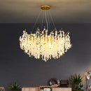 GobekUsa Crystal LED Chandelier: Luxury Pendant Lamp for Home Decor by Decorbites