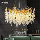 GobekUsa Crystal LED Chandelier: Luxury Pendant Lamp for Home Decor by Decorbites