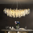 GobekUsa Crystal LED Chandelier: Luxury Pendant Lamp for Home Decor by Decorbites