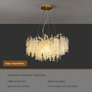 GobekUsa Crystal LED Chandelier: Luxury Pendant Lamp for Home Decor by Decorbites
