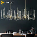 GobekUsa Crystal LED Chandelier: Nordic Luxury Tree Branch Design for Wedding Decor Villas & LOFTs