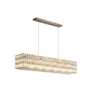 GobekUsa Crystal LED Pendant Light: Luxury Steel Hanging Lamp for Modern Foyer, Dining Room