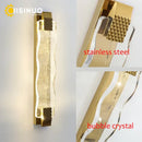 GobekUsa Crystal LED Wall Sconce: Luxury Gold Light Fixture for Home Decor