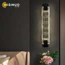 GobekUsa Crystal LED Wall Sconce: Luxury Gold Light Fixture for Home Decor