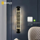 GobekUsa Crystal LED Wall Sconce: Luxury Gold Light Fixture for Home Decor