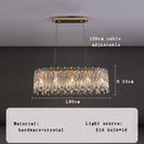 GobekUsa Crystal Pendant Chandelier for Living Room Bedroom - Luxury Hanglamp by Lamparas Lustres