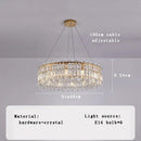 GobekUsa Crystal Pendant Chandelier for Living Room Bedroom - Luxury Hanglamp by Lamparas Lustres