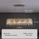 GobekUsa Crystal Pendant Chandelier for Living Room Bedroom - Luxury Hanglamp by Lamparas Lustres