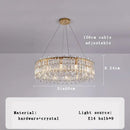 GobekUsa Crystal Pendant Chandelier for Living Room Bedroom - Luxury Hanglamp by Lamparas Lustres