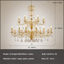 GobekUsa Crystal Pendant Chandelier Foyer Light Luxury Candle Design Led Lamparas